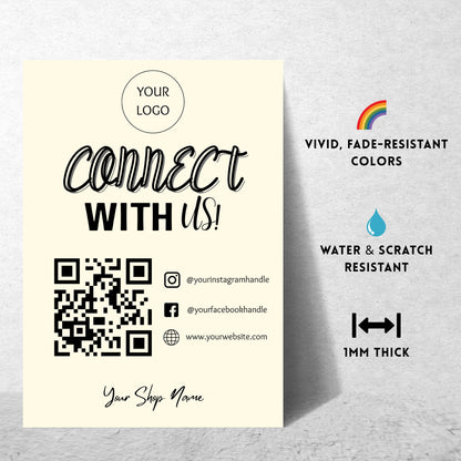 Personalized Business QR – Custom QR Metal Print