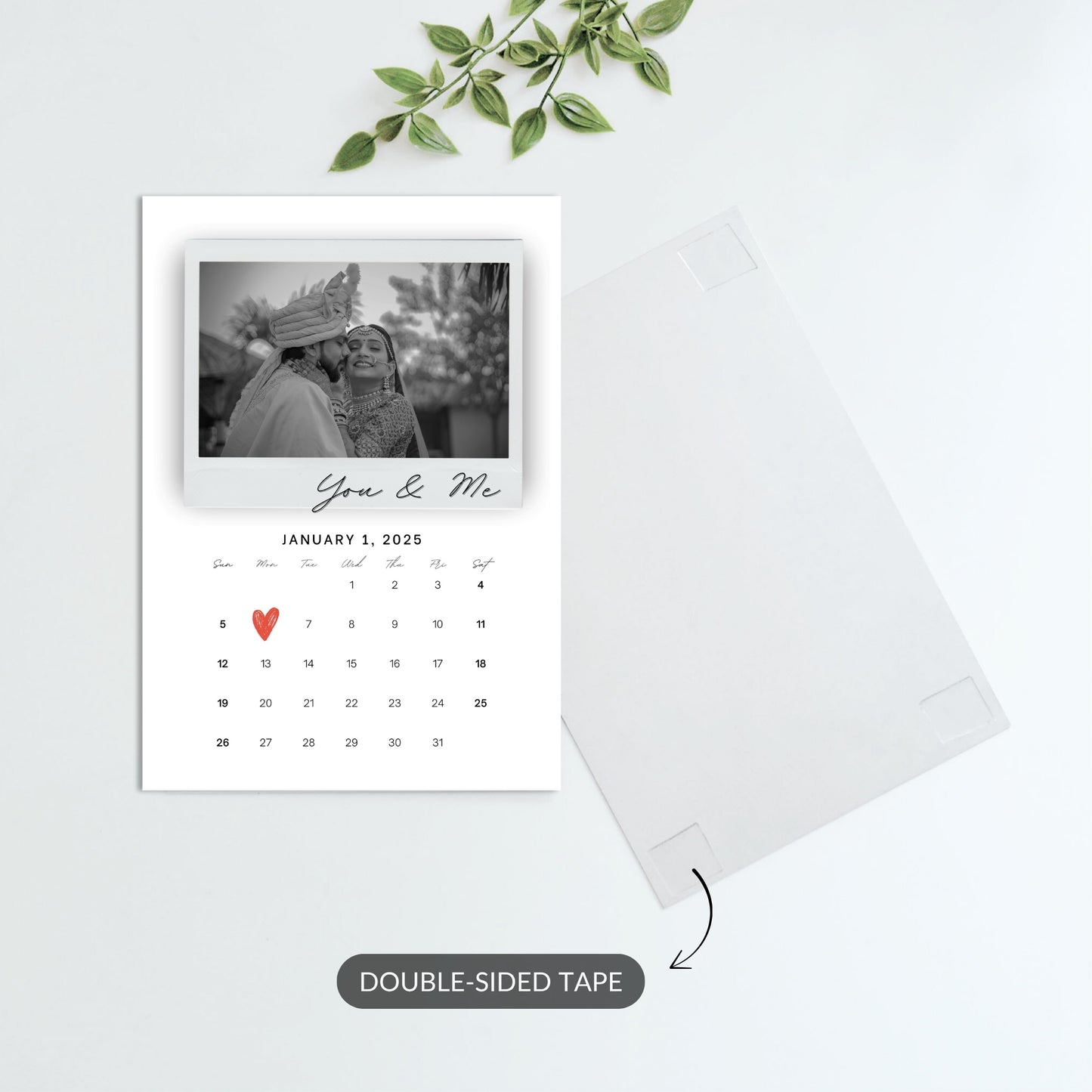 Our Story – Custom Couple & Calendar Metal Print Bundle (Set of 2)