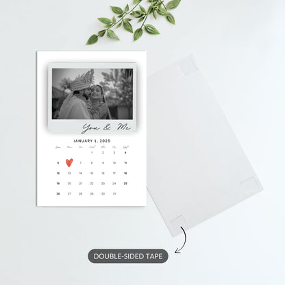 Our Story – Custom Couple & Calendar Metal Print Bundle (Set of 2)