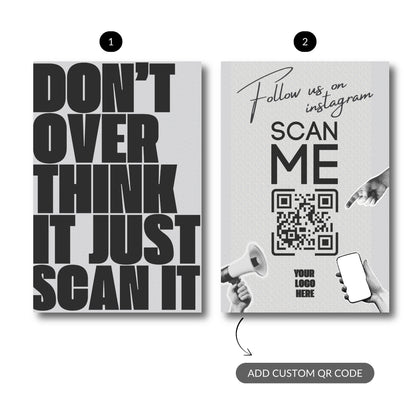 Scan & Connect Duo – Custom QR Metal Print Bundle (Set of 2)