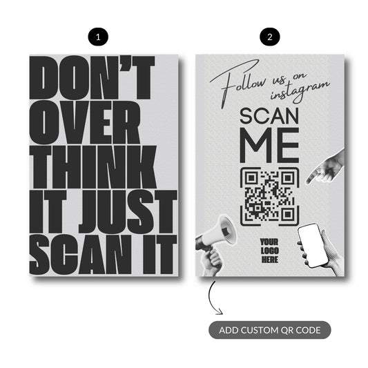 Scan & Connect Duo – Custom QR Metal Print Bundle (Set of 2)