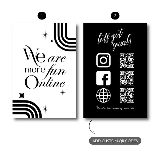 The Social Starter Pack – Custom QR Metal Print Bundle (Set of 2)