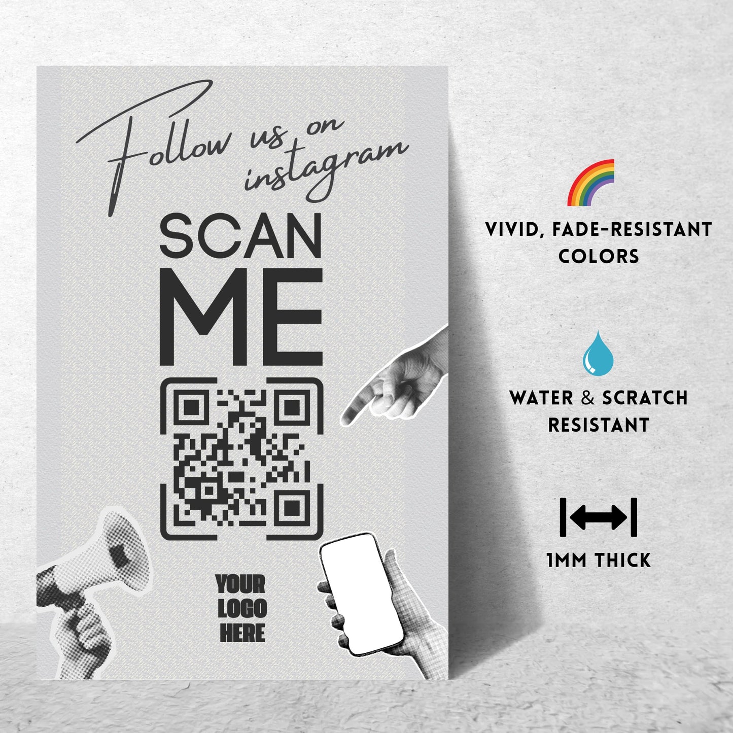 Scan Me – Custom QR Metal Print