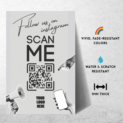 Scan Me – Custom QR Metal Print