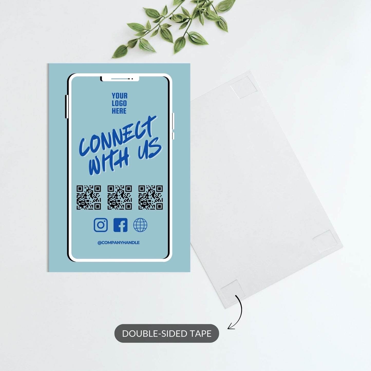 Connect with Us – Custom QR Metal Print