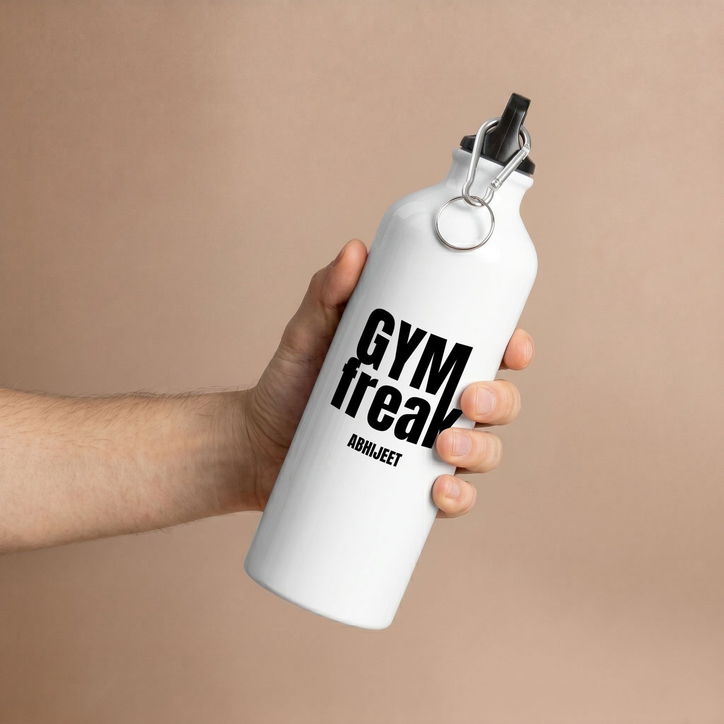 Gym Freak - Custom White Bottle