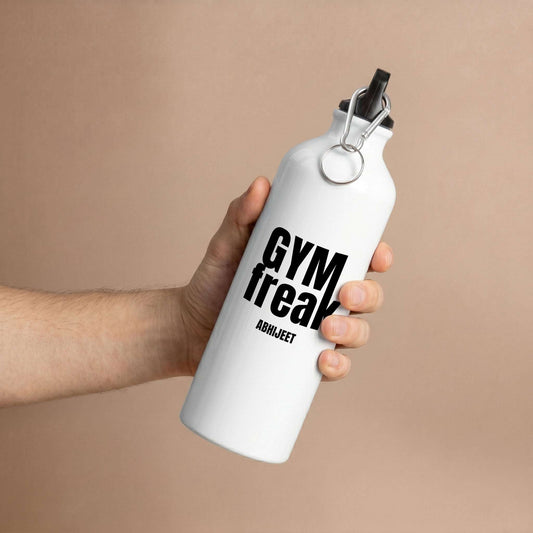 Gym Freak - Custom White Bottle