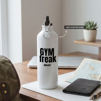 Gym Freak - Custom White Bottle