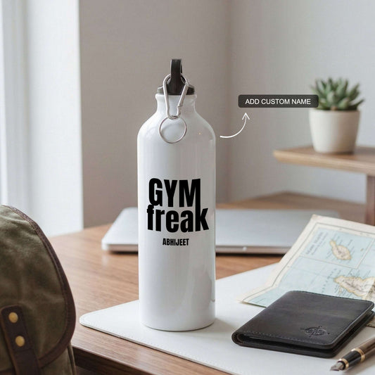 Gym Freak - Custom White Bottle