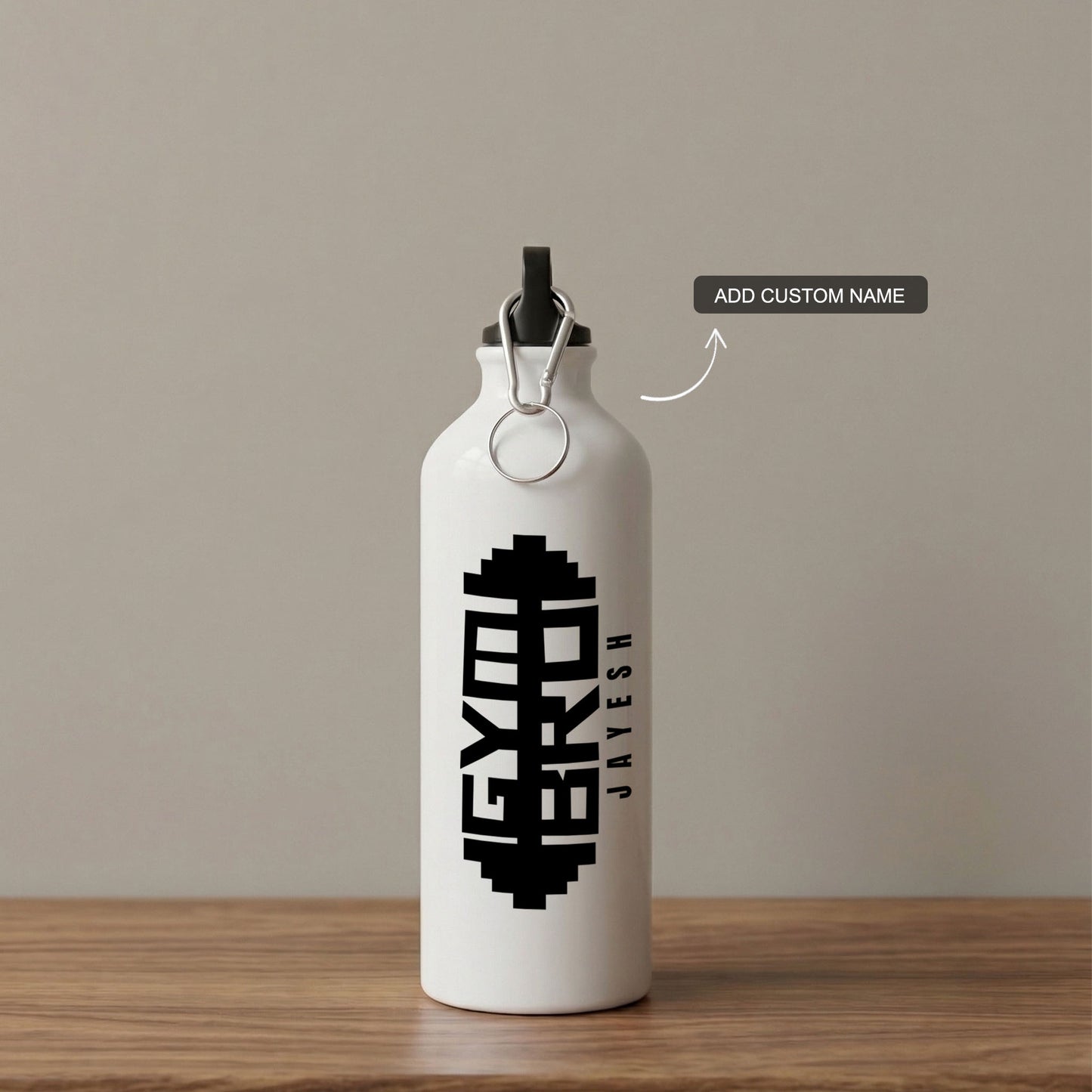 Gym Bro - Custom White Bottle