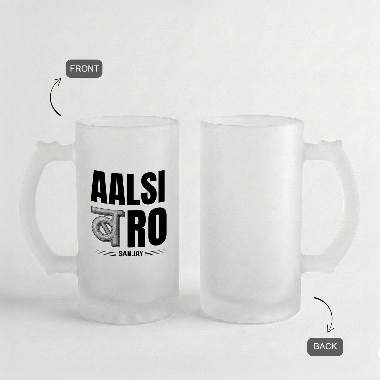 Aalsi Bro - Custom Frosted Beer Mug