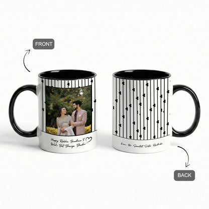 World's Best Bhaiya Bhabhi - Custom Black Accent Mug