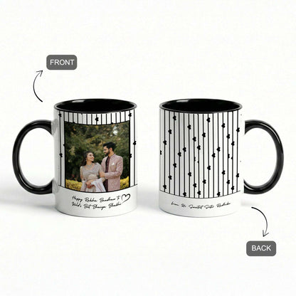 World's Best Bhaiya Bhabhi - Custom Black Accent Mug