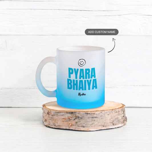 Pyara Bhaiya – Custom Blue Frosty Mug