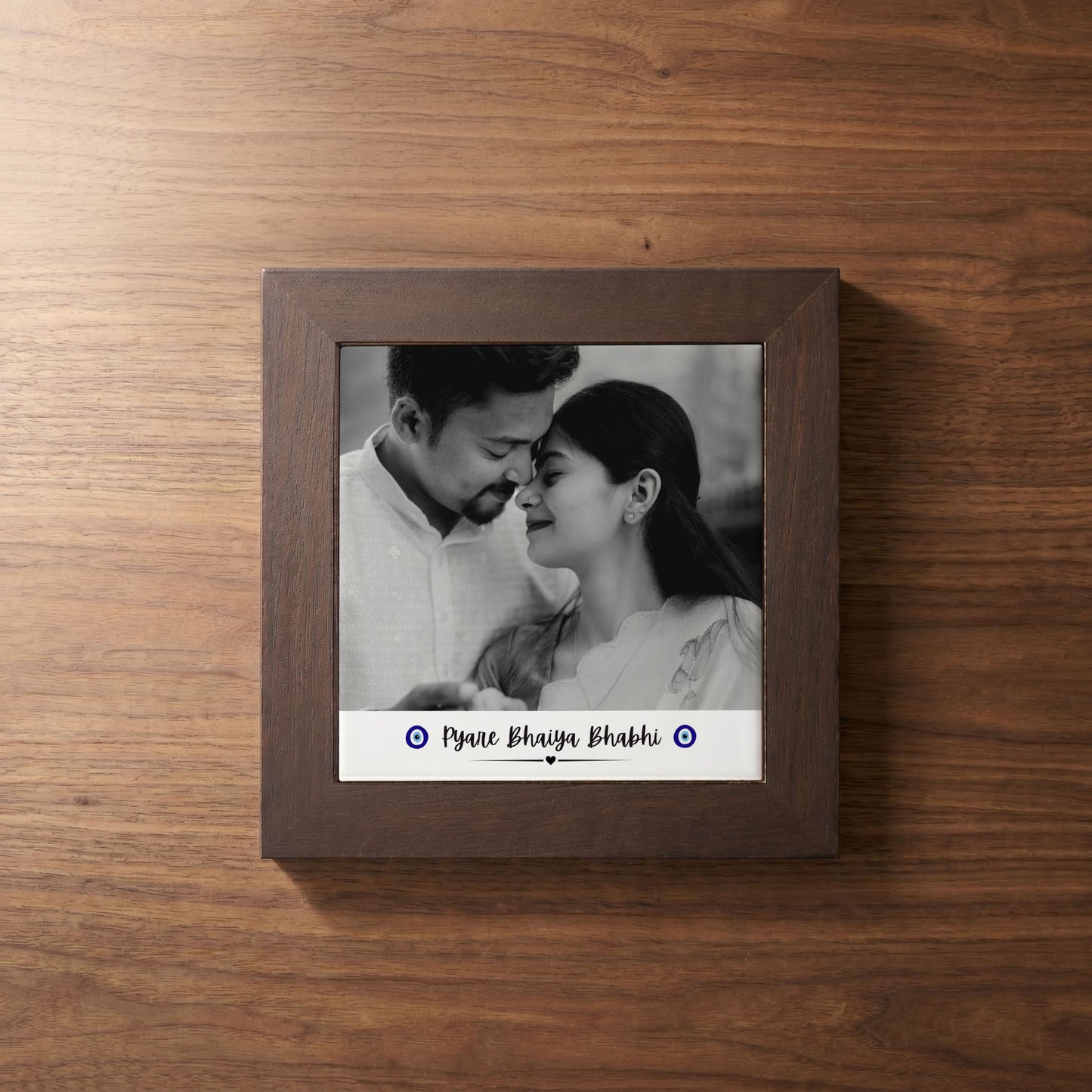 Pyare Bhaiya Bhabhi - Custom Framed Ceramic Tile