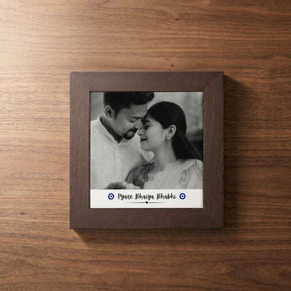 Pyare Bhaiya Bhabhi - Custom Framed Ceramic Tile