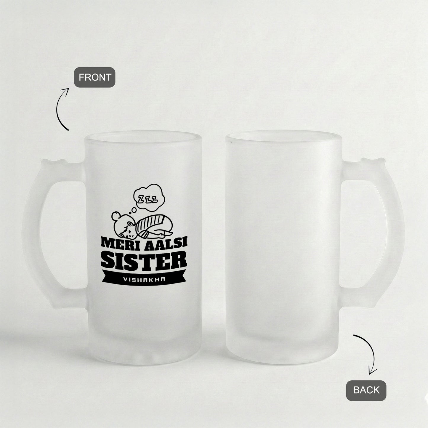 Meri Aalsi Sister - Custom Frosted Beer Mug