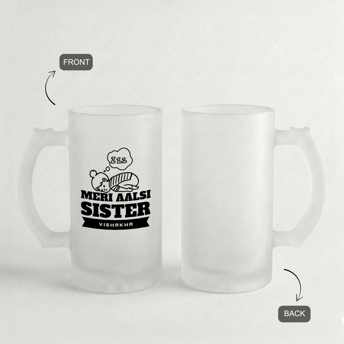 Meri Aalsi Sister - Custom Frosted Beer Mug