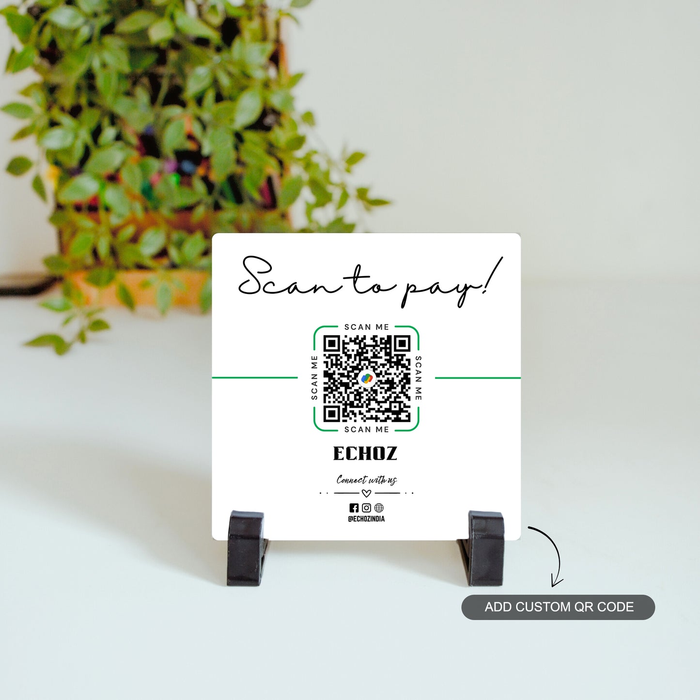 Scan to Pay – Custom QR Ceramic Tile