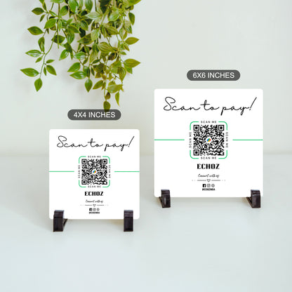 Scan to Pay – Custom QR Ceramic Tile