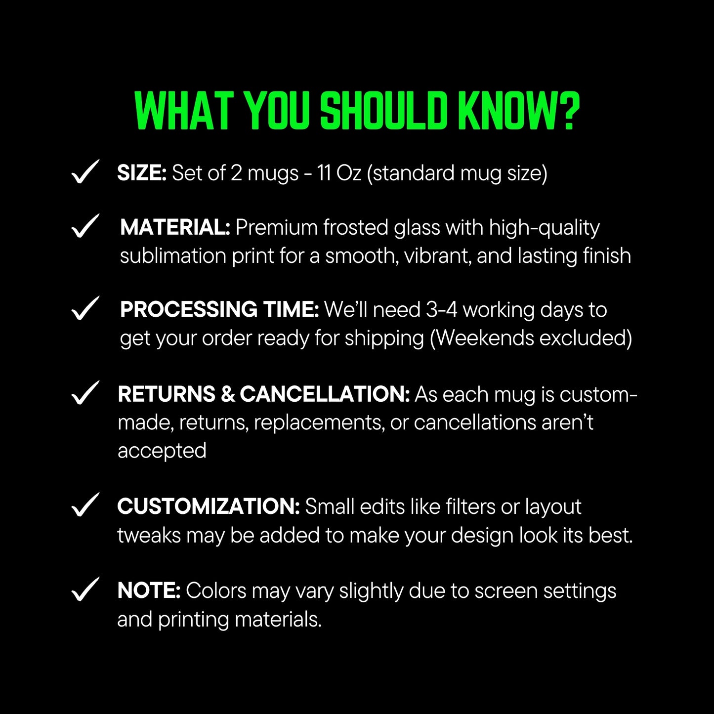 What you should know?