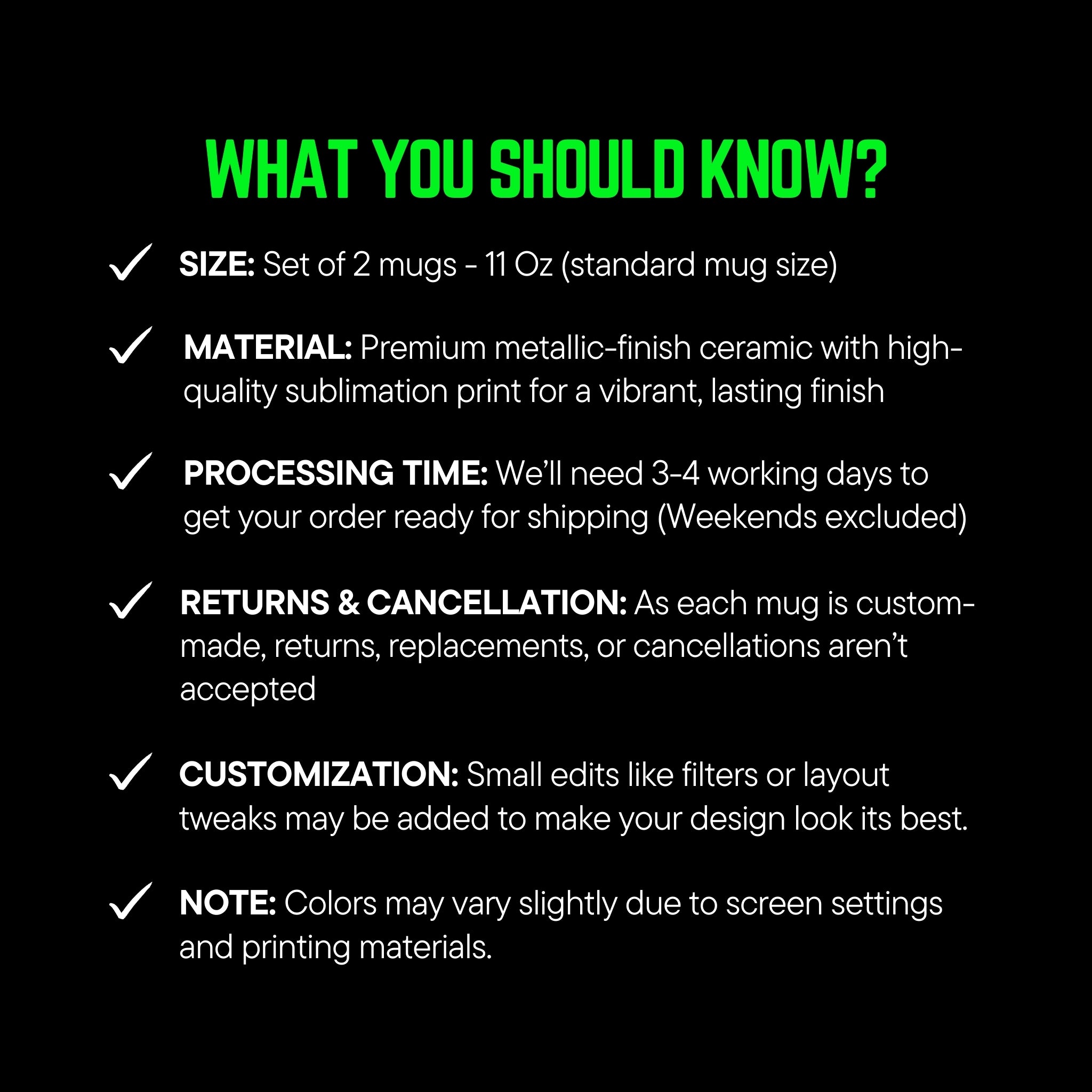 What you should know?