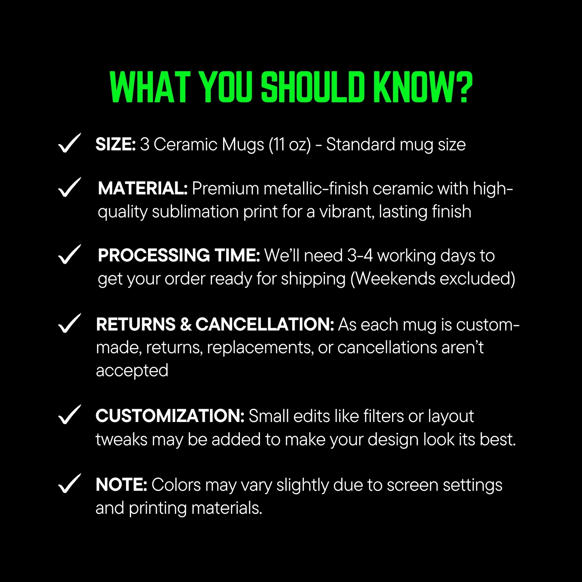 What you should know?