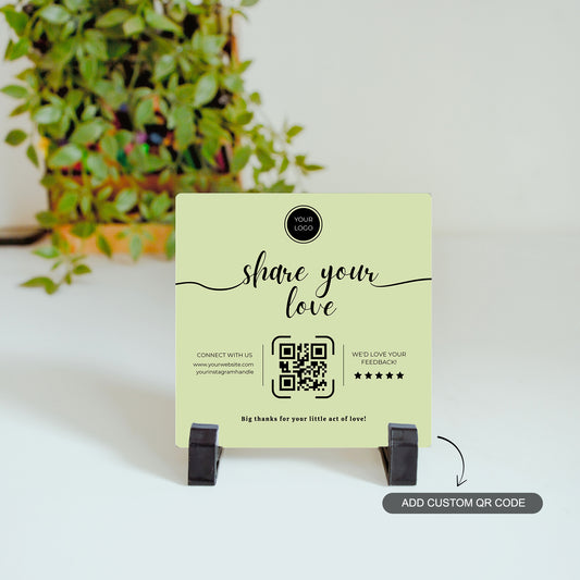 Share Your Love – Custom QR Ceramic Tile