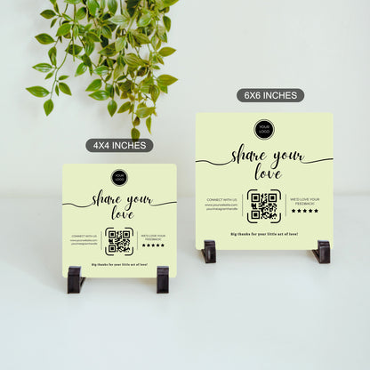 Share Your Love – Custom QR Ceramic Tile