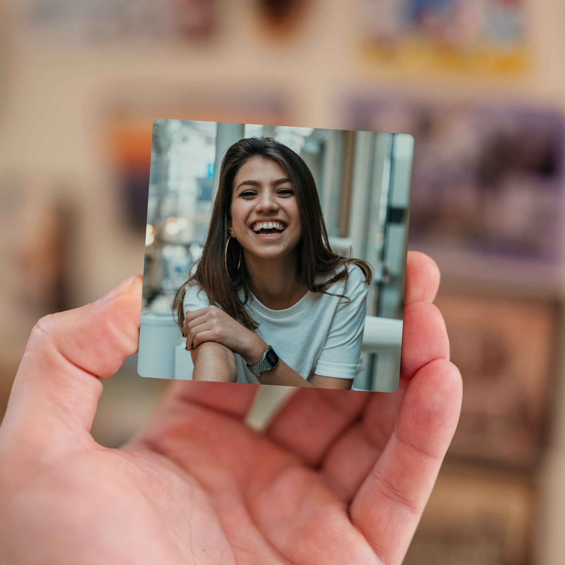 Handheld custom photo magnet from Be Kind to Your Mind bundle.