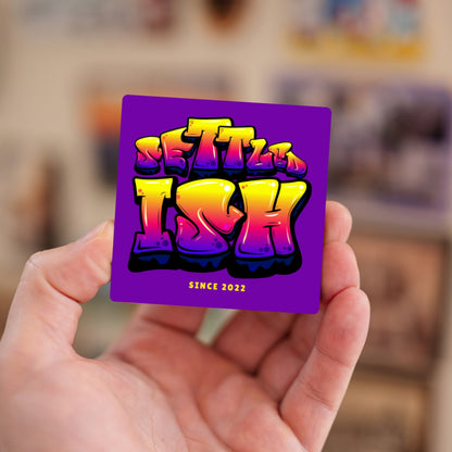 Settled-ish since [year] custom fridge magnet – handheld funny couple gift