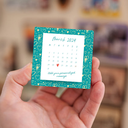 Love on the Calendar - Custom Fridge Magnet