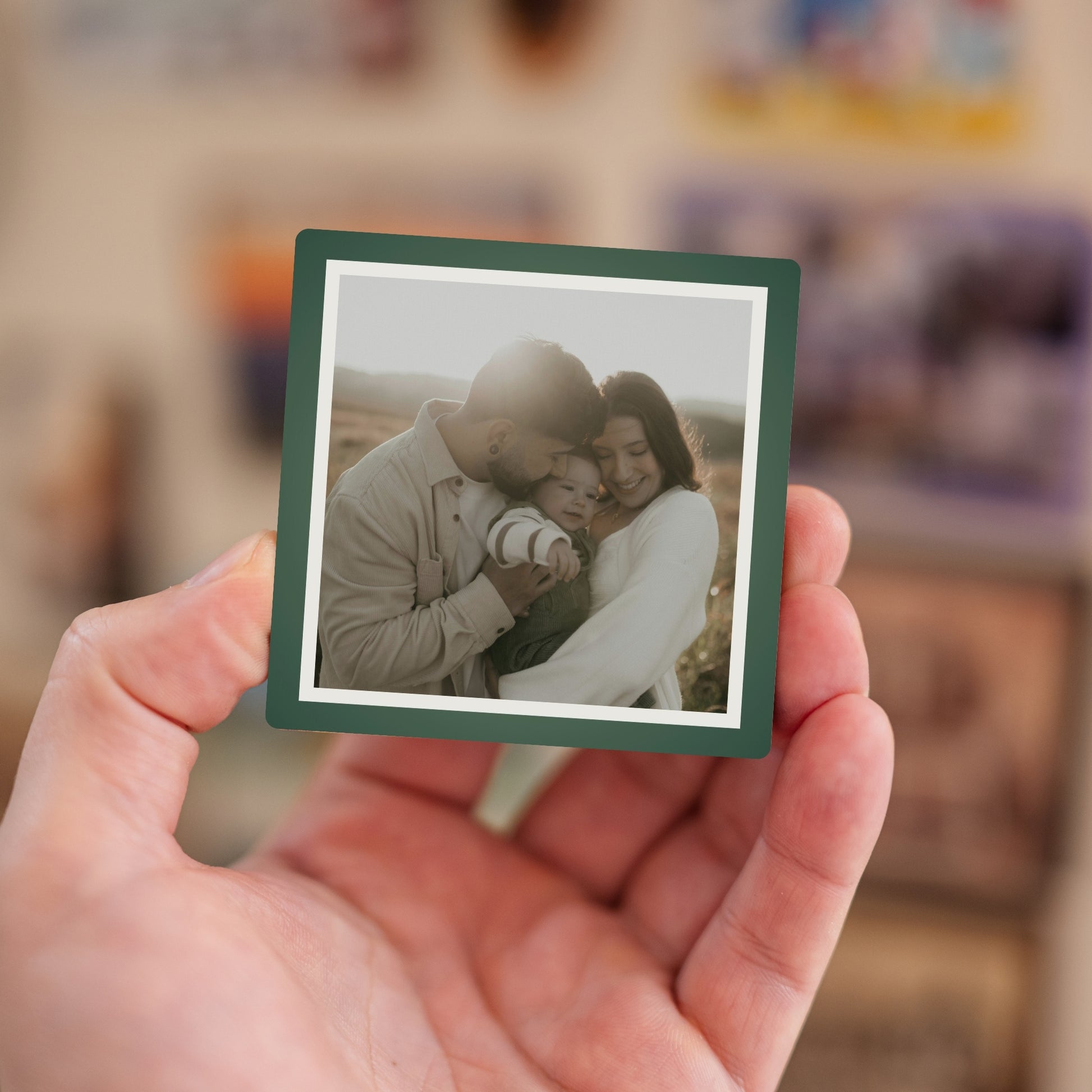 Handheld custom baby photo magnet from Cloud of Joy bundle.