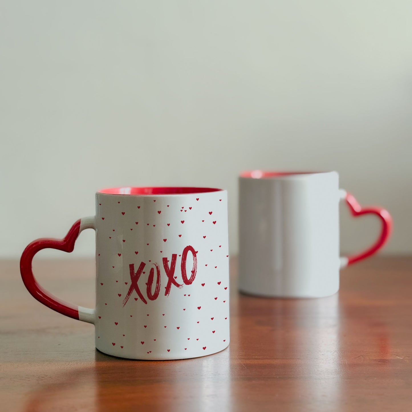 XO Moments - Custom Heart Handle Mug (Set of 2)