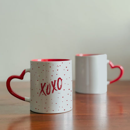 XO Moments - Custom Heart Handle Mug (Set of 2)