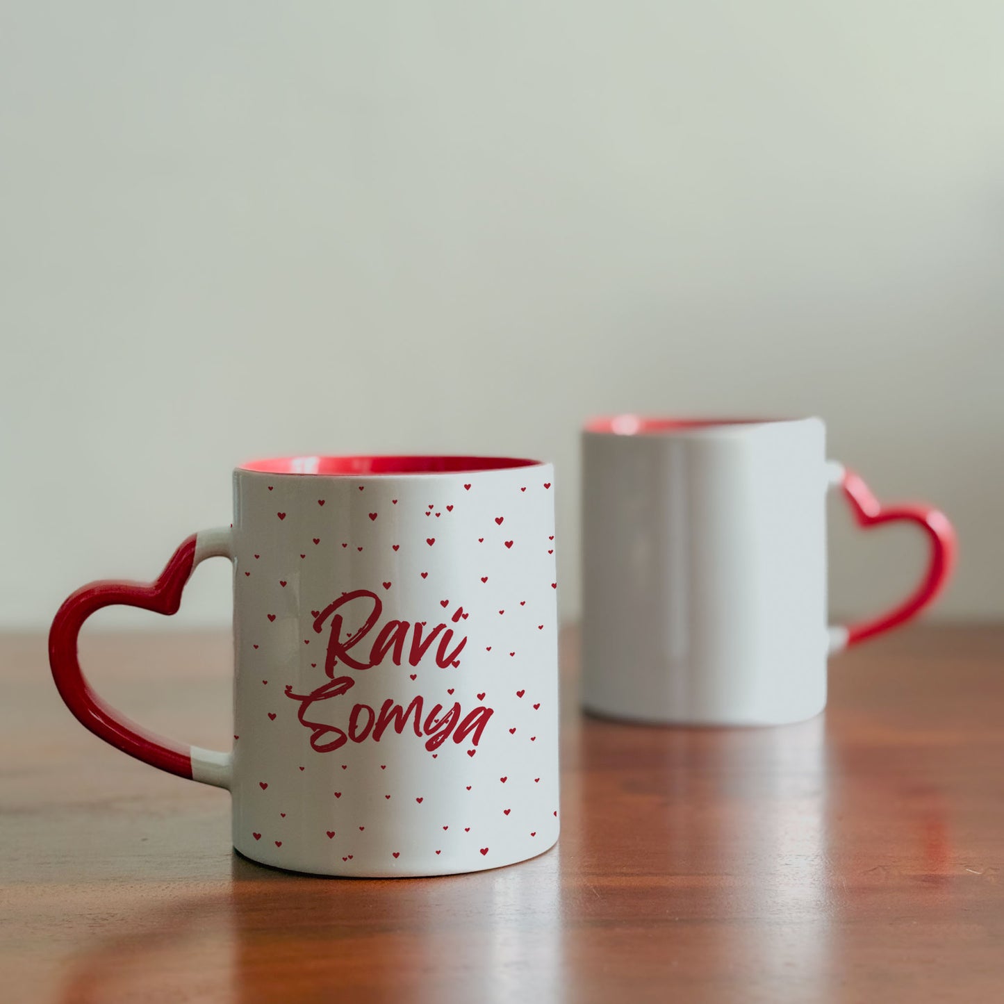 XO Moments - Custom Heart Handle Mug (Set of 2)