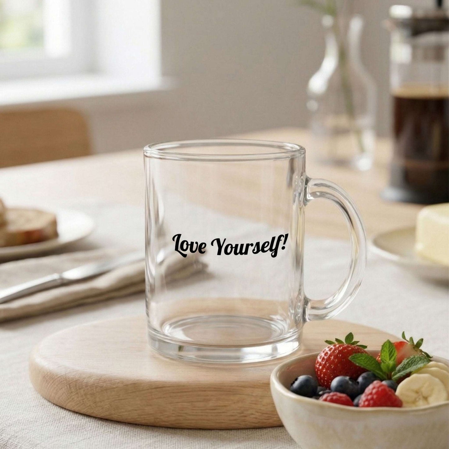Custom Clear Glass Mug
