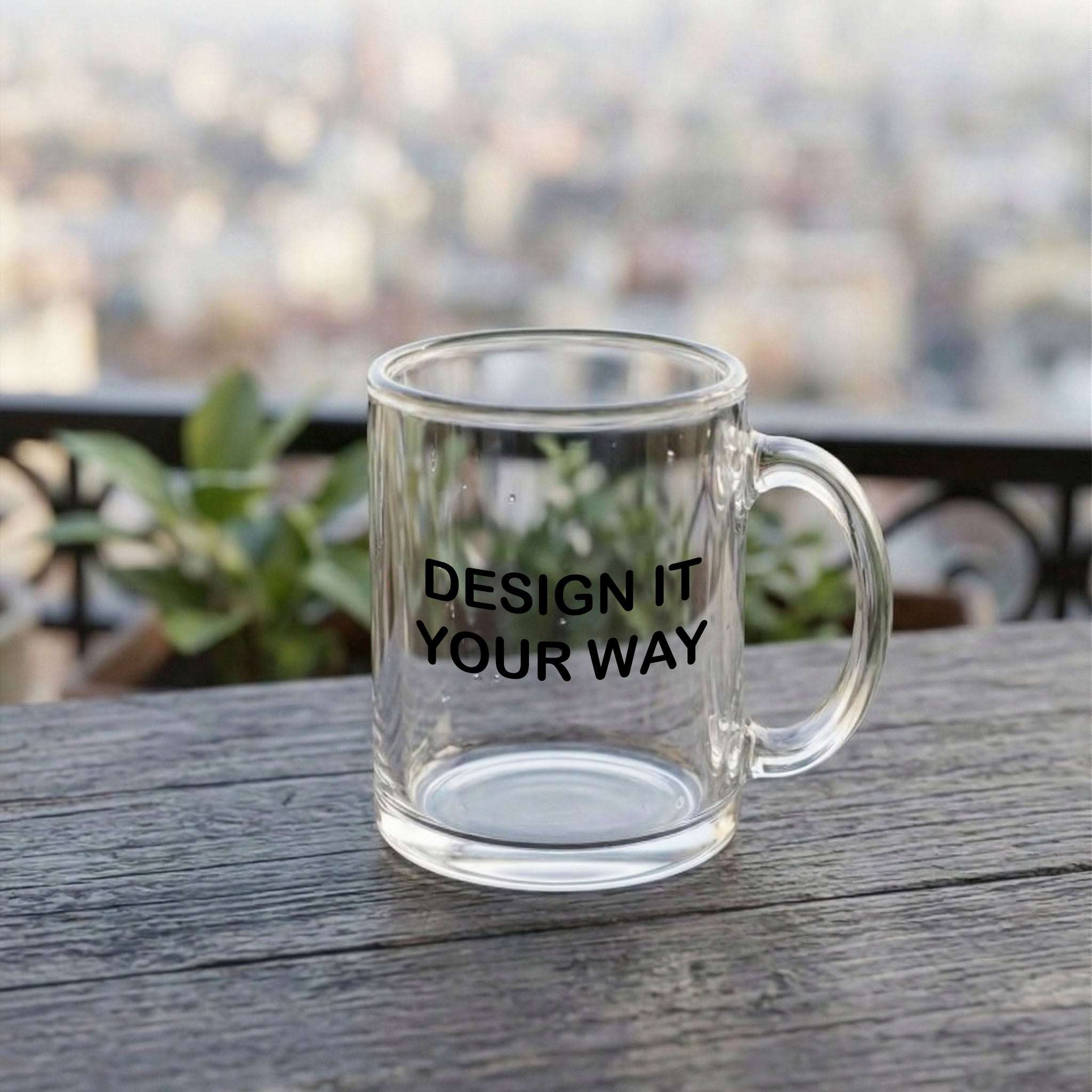 Custom Clear Glass Mug