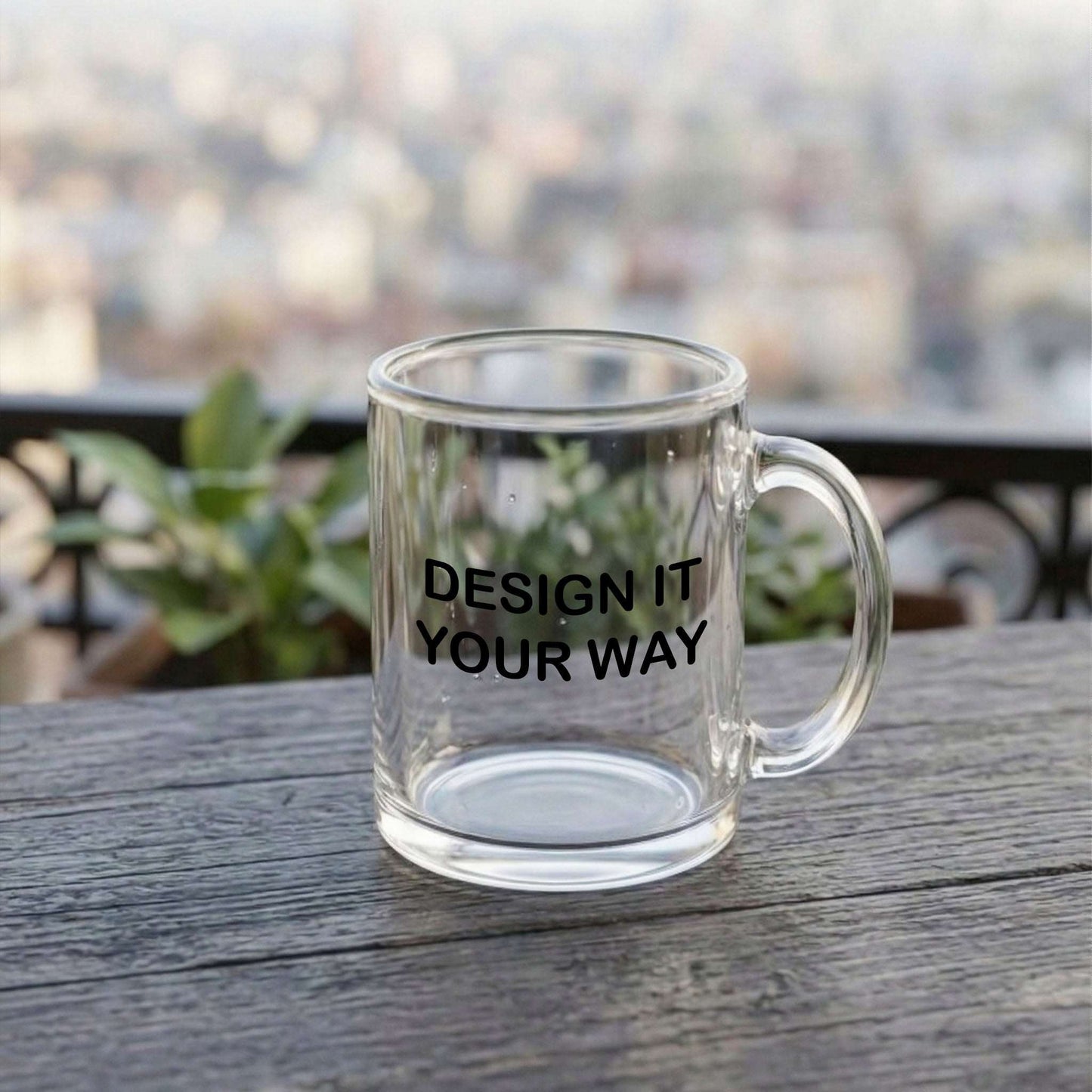 Custom Clear Glass Mug