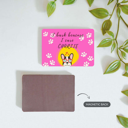 Bark With Love - Custom Fridge Magnet