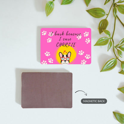 Bark With Love - Custom Fridge Magnet