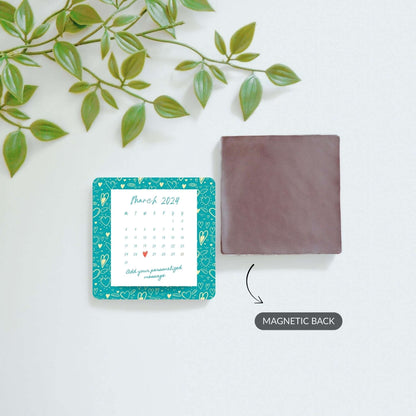 Love on the Calendar - Custom Fridge Magnet