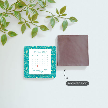 Love on the Calendar - Custom Fridge Magnet