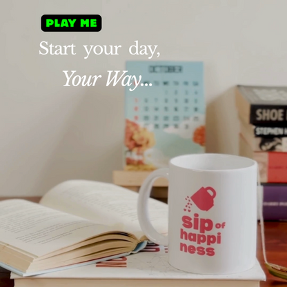 video of custom ceramic mug