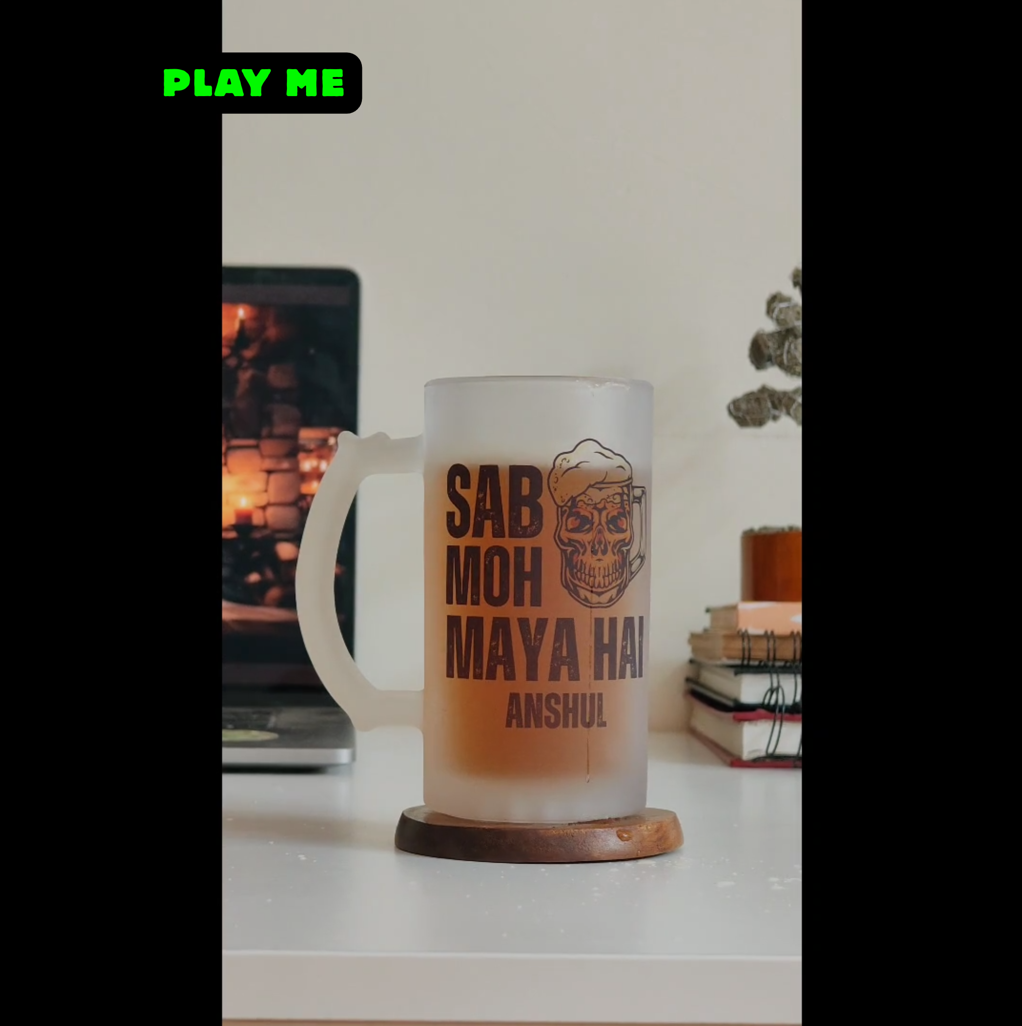 Custom Frosted Beer Mug