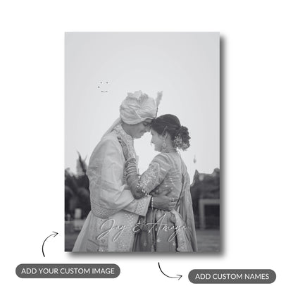 Our Story – Custom Couple & Calendar Metal Print Bundle (Set of 2)