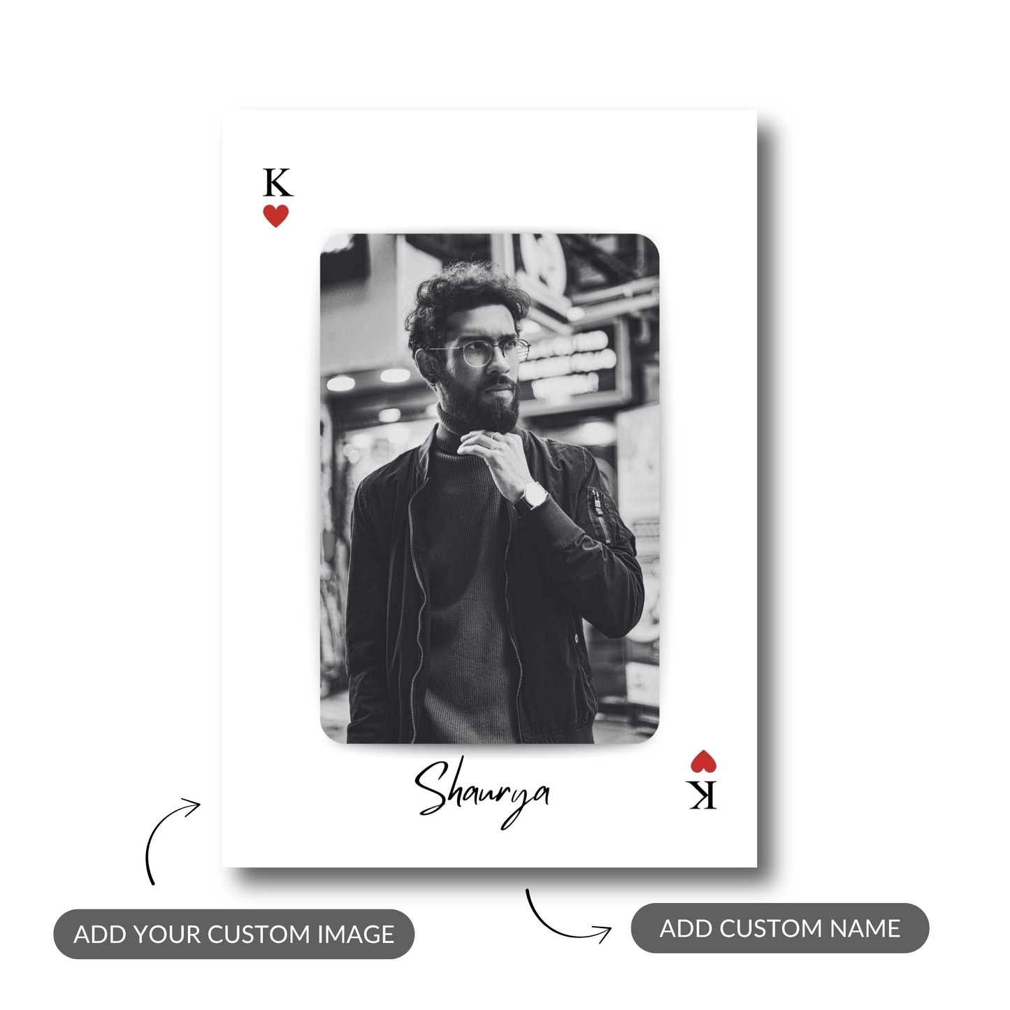 King of Hearts - Custom Metal Print