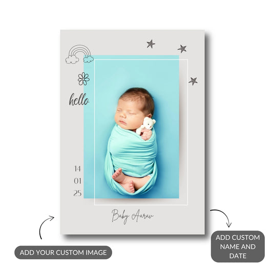 Welcome Baby – Custom Baby Metal Print