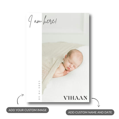 I Am Here – Custom Baby Metal Print