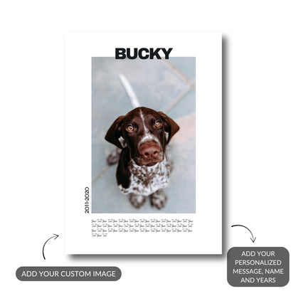 Forever in Our Heart – Custom Pet Memorial Metal Print